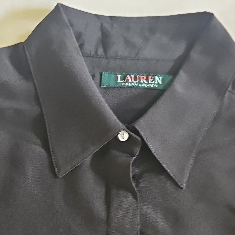 Lauren Ralph Lauren Black Dress Shirt - Picture 2 of 7